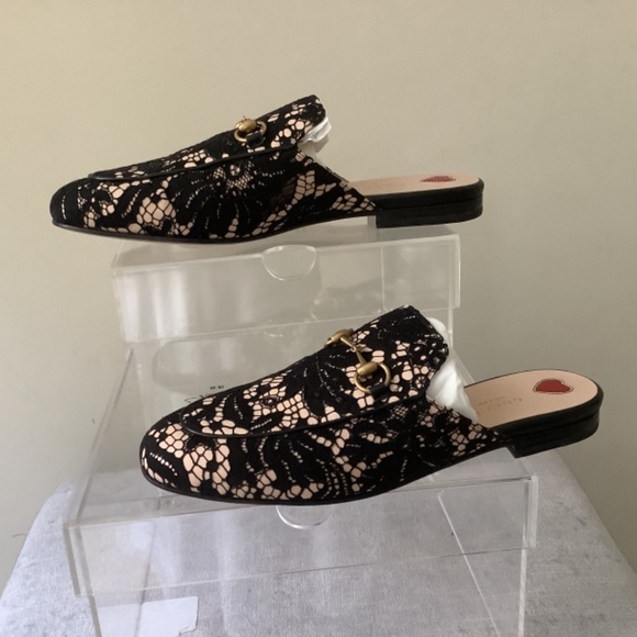 Gucci Black Pizzo Lace Princeton slide/mule - Picture 2 of 4